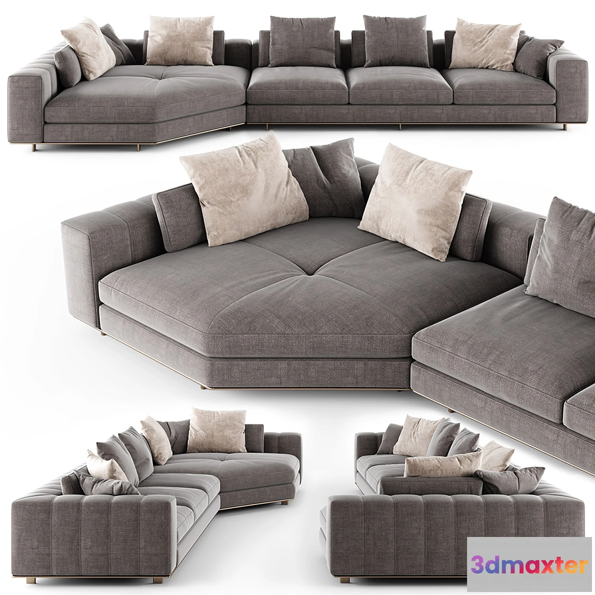 1302394 - Minotti FREEMAN DUVET sofa_02 3D Max