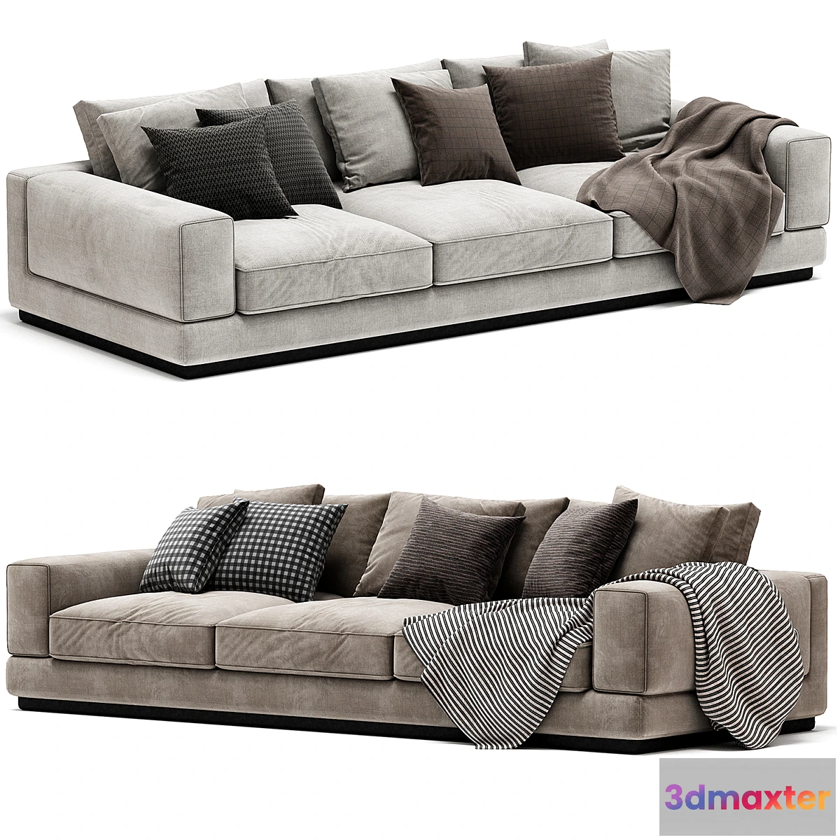 1302665 - Flexform Modulnyy Divan Big Bob 3D Max