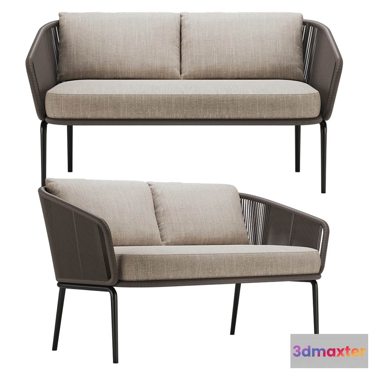 1302787 - Dedon Rilly 2 Seater sofa 3D Max