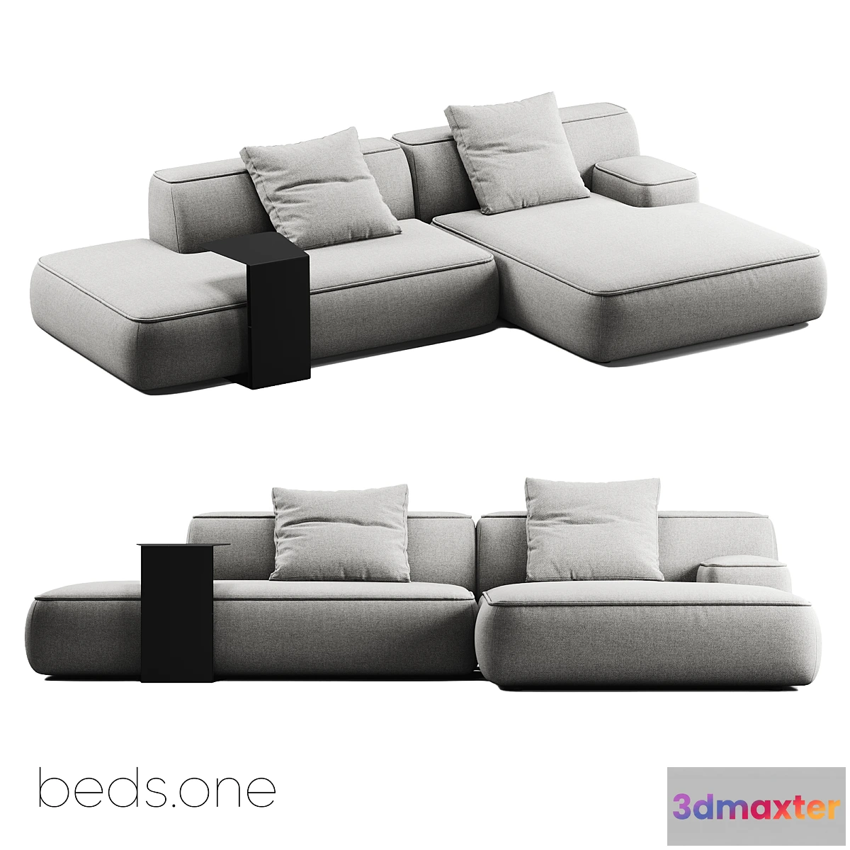 1303482 - OM beds.one - aima modular sofa with Teva table(2) 3D Max