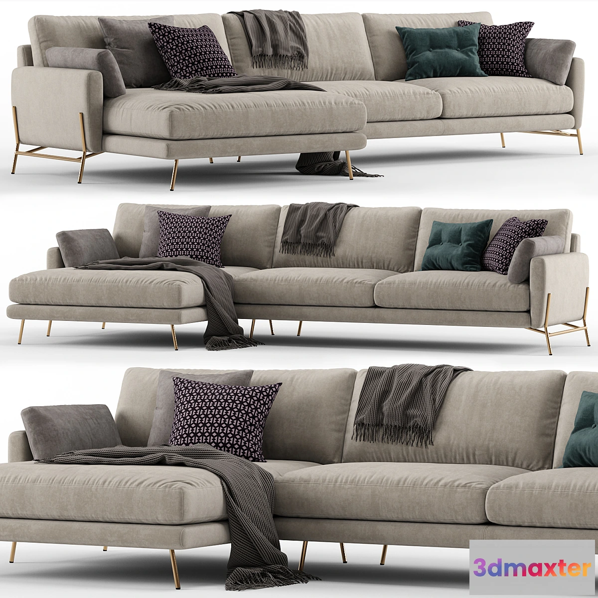 1304123 - Le Marais sofa - Calligaris 3D Max