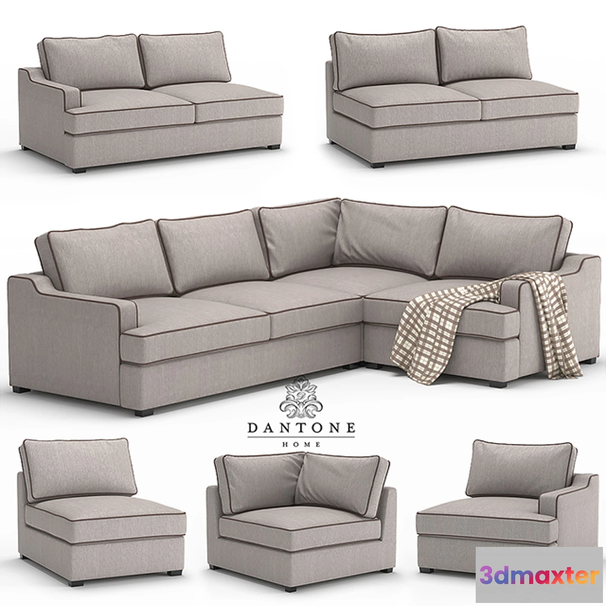 1304706 - Dantone  Modular sofa “Stamford” 3D Max
