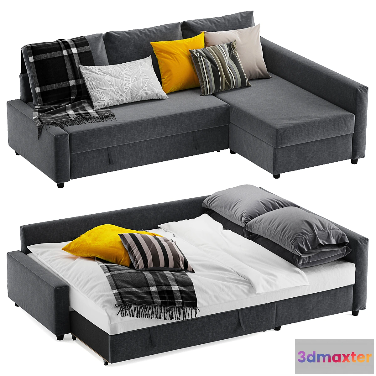 1304816 - Ikea friheten corner sofa bed 3D Max
