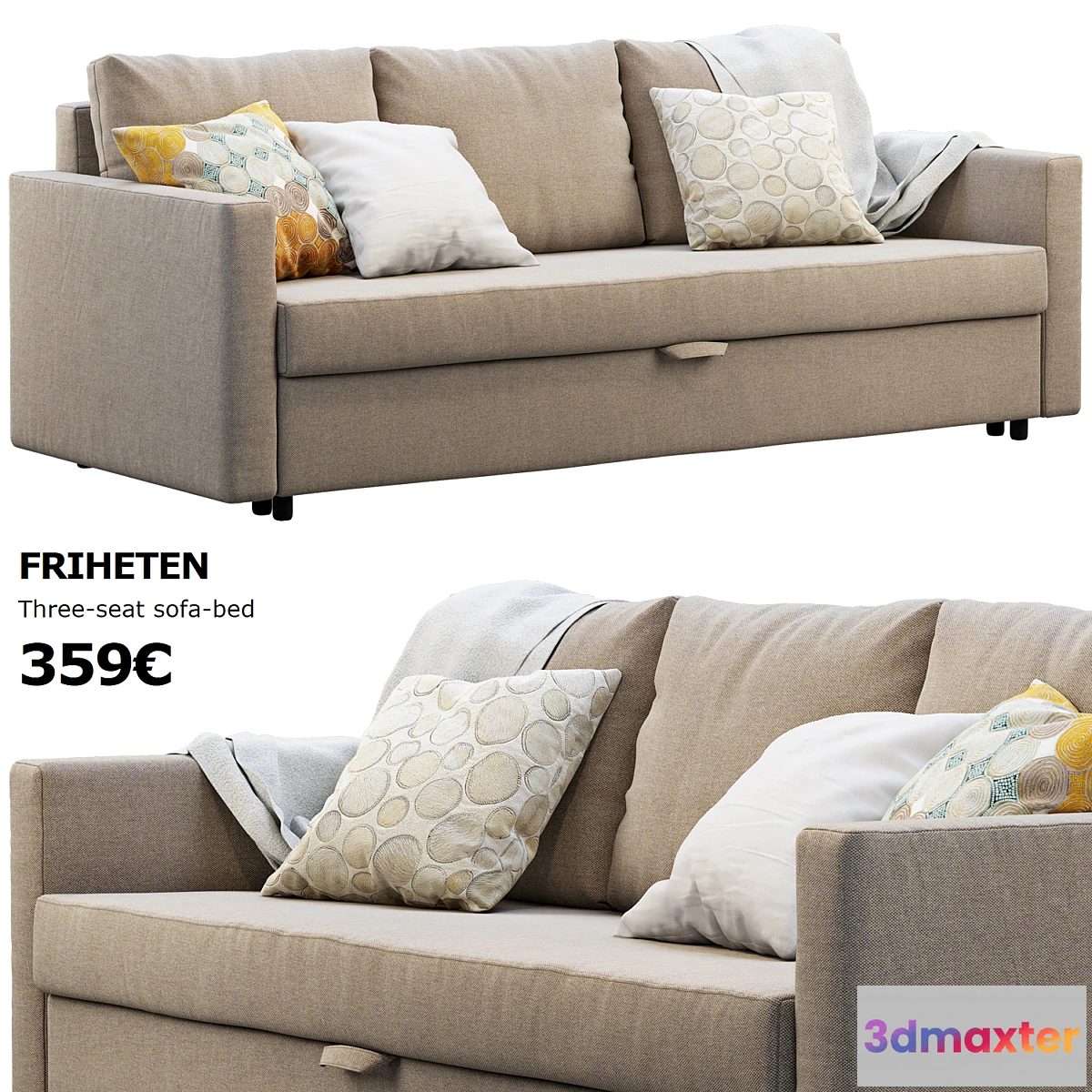 1304990 - Ikea Friheten sofa 3D Max