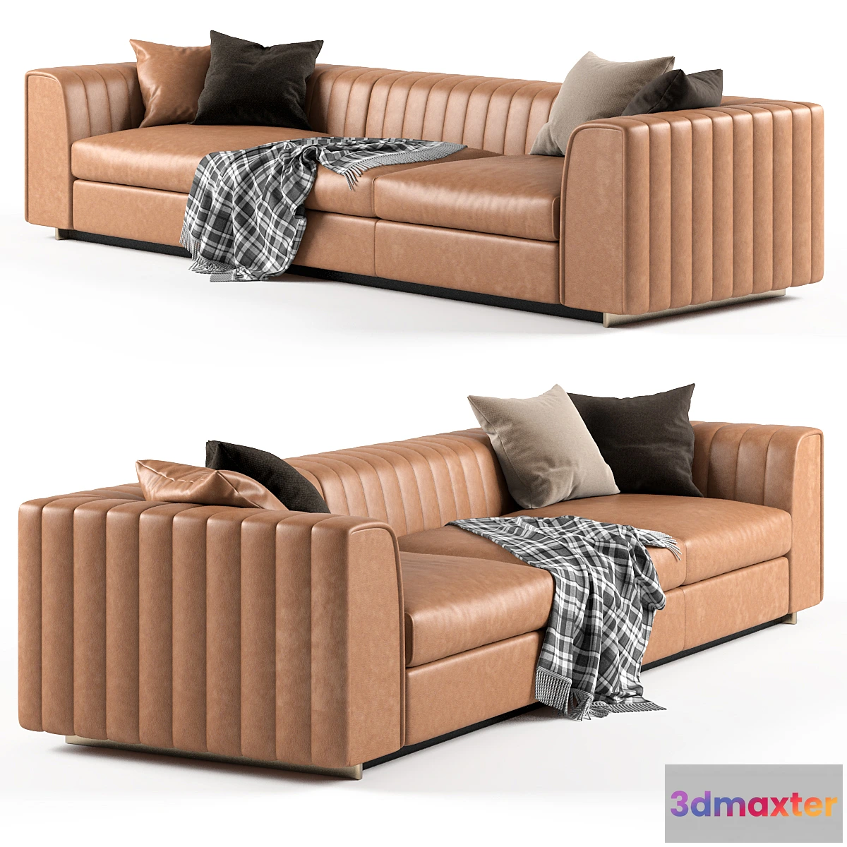 1305533 - Laskasas HARRY Leather sofa 3D Max