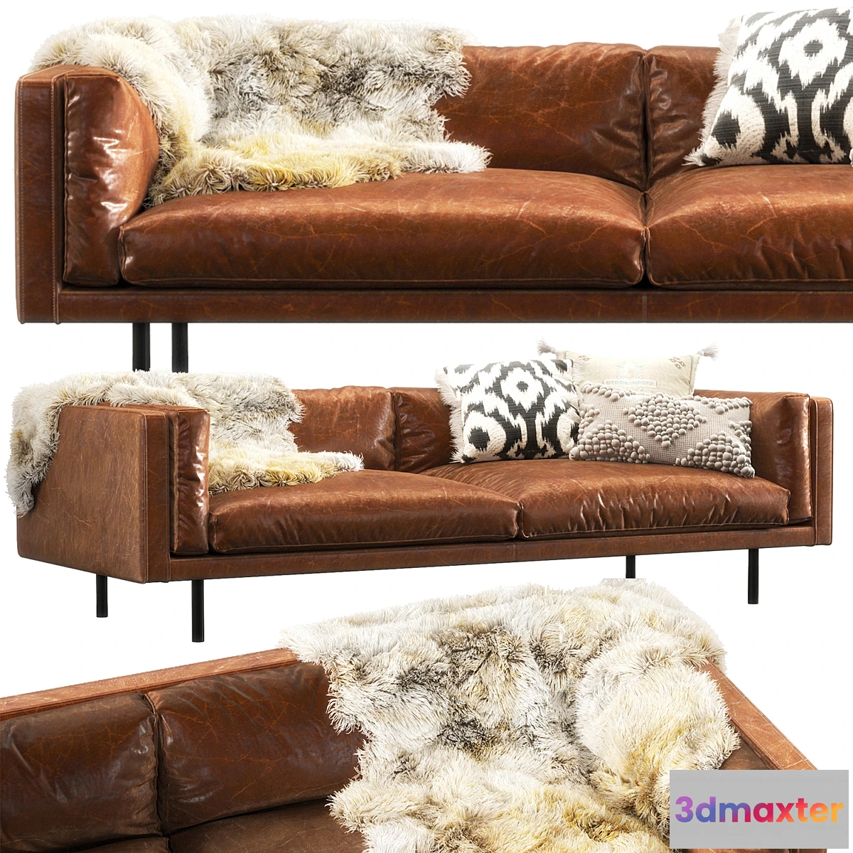 1305559 - Harvey straight arm sofa 3D Max