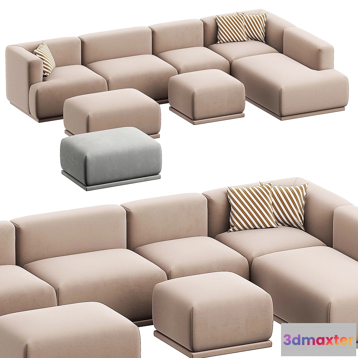 1306651 - MODULAR SOFA MARSO FROM JAMNI 3D Max