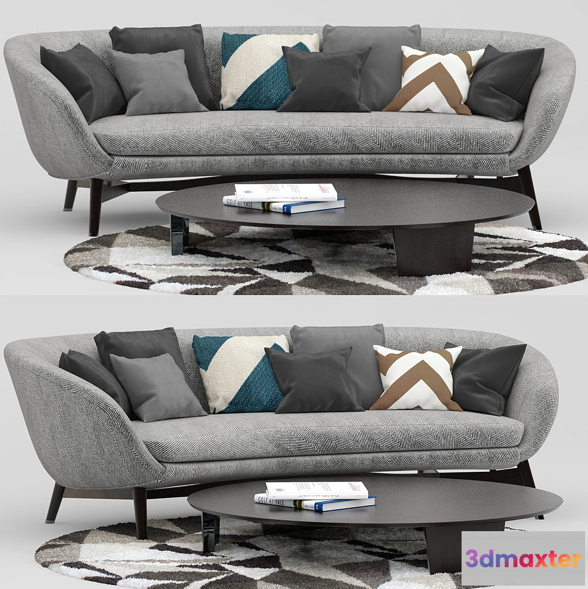 1306976 - Minotti Russell set 3D Max