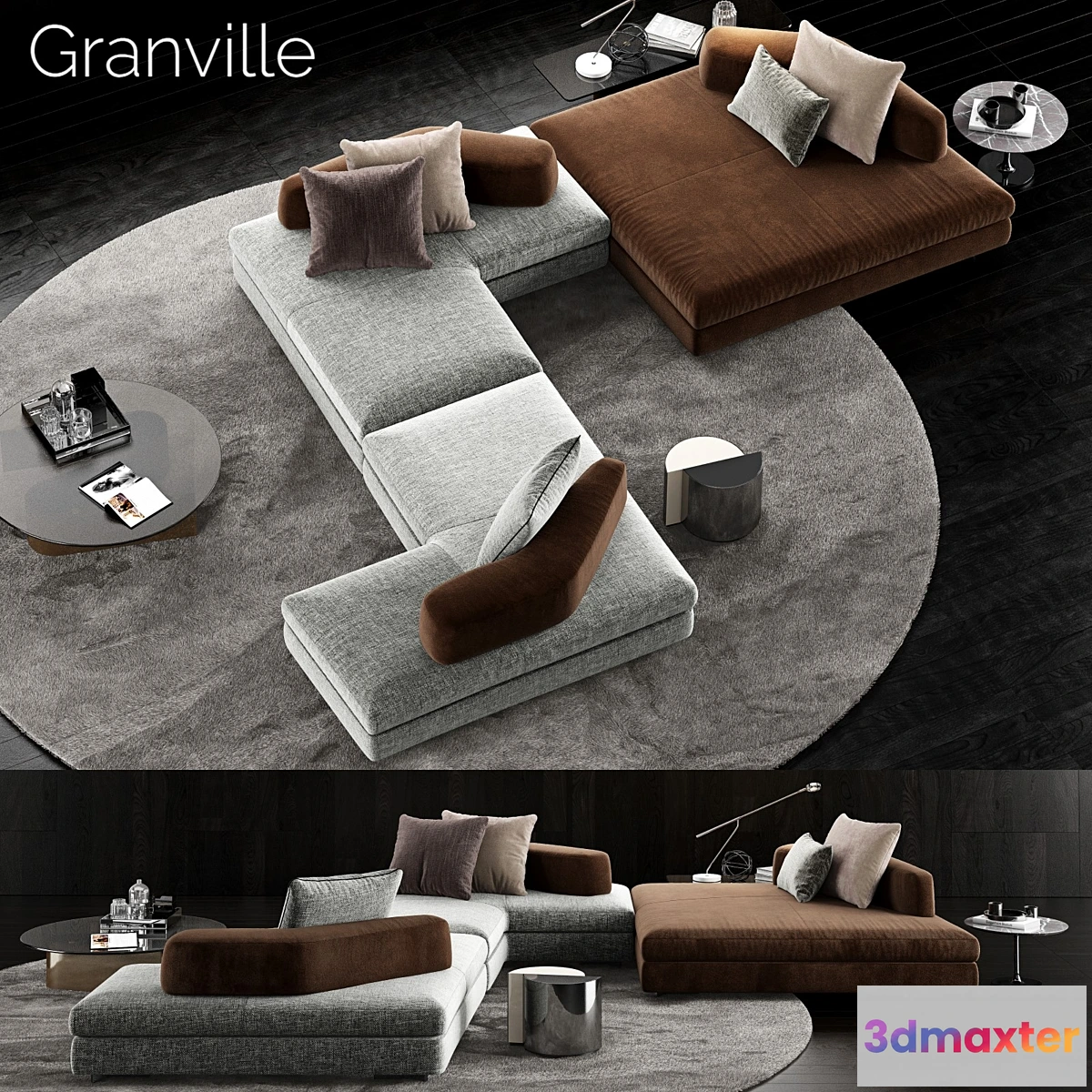 1307213 - Minotti Granville Sofa 4 3D Max