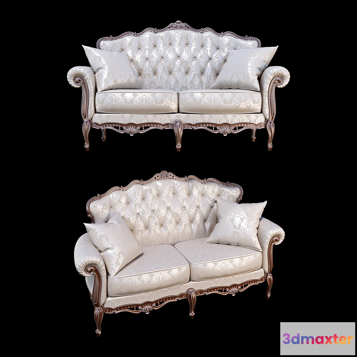 1308028 - Sofa Double Angelo Cappellini AUSTEN 3D Max