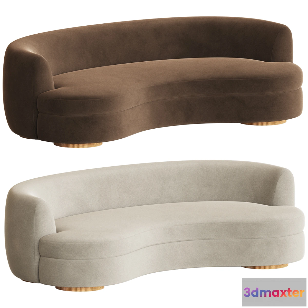 1310249 - Sennen Curved Sofa Sedilia 3D Max