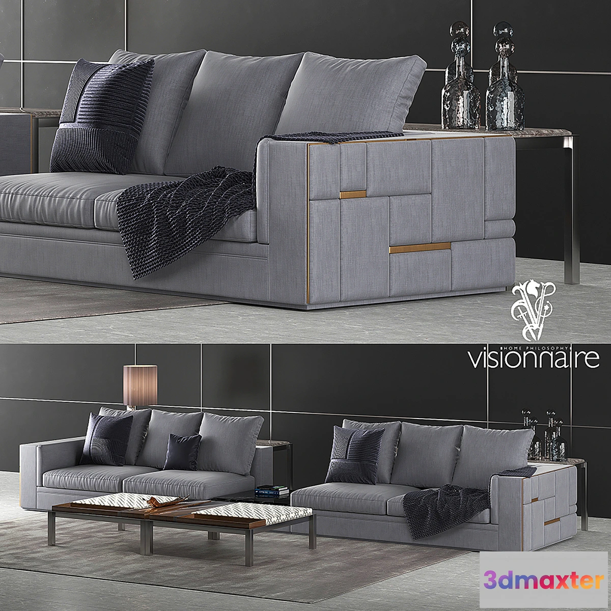 1312577 - Visionnaire Babylon sofa set 2 3D Max