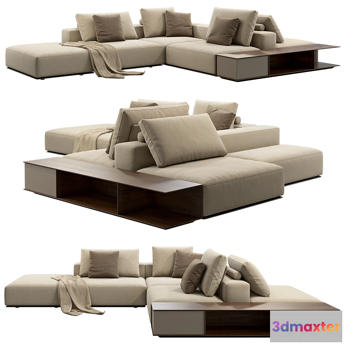 1312848 - Poliform Westside Sofa set 3 - No.2 3D Max