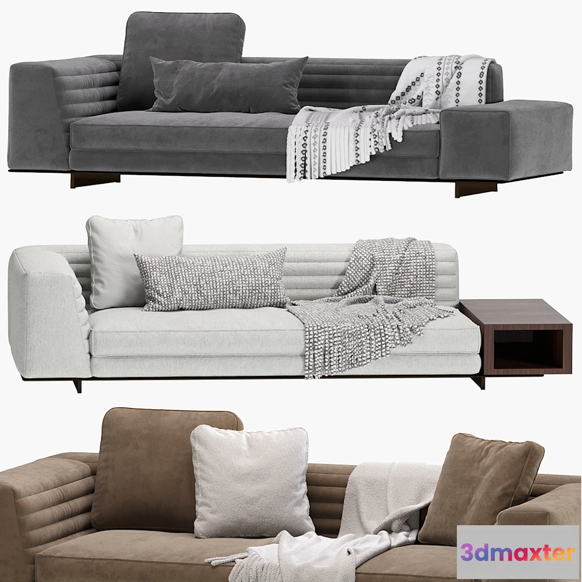 1313043 - Minotti Roger Sofa 3D Max
