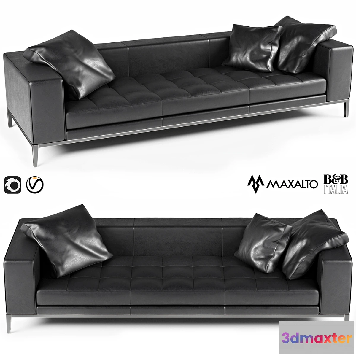 1313337 - Sofa B & B Italia Maxalto Simplex 3D Max