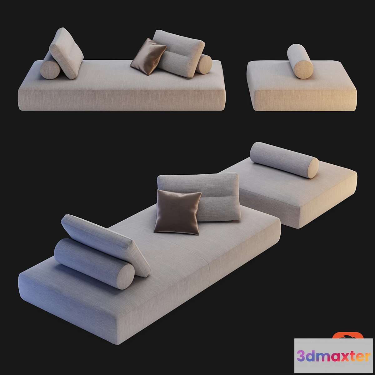 1313578 - Saba Italia - My Taos Modular Sofa Option 5.6 3D Max