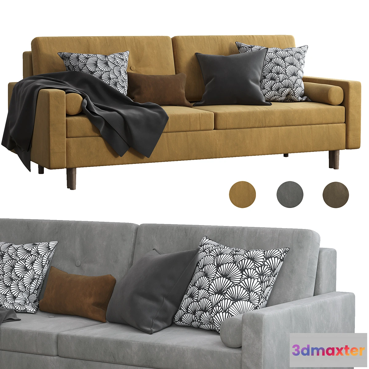 1313581 - Dins velvet sofa 3D Max