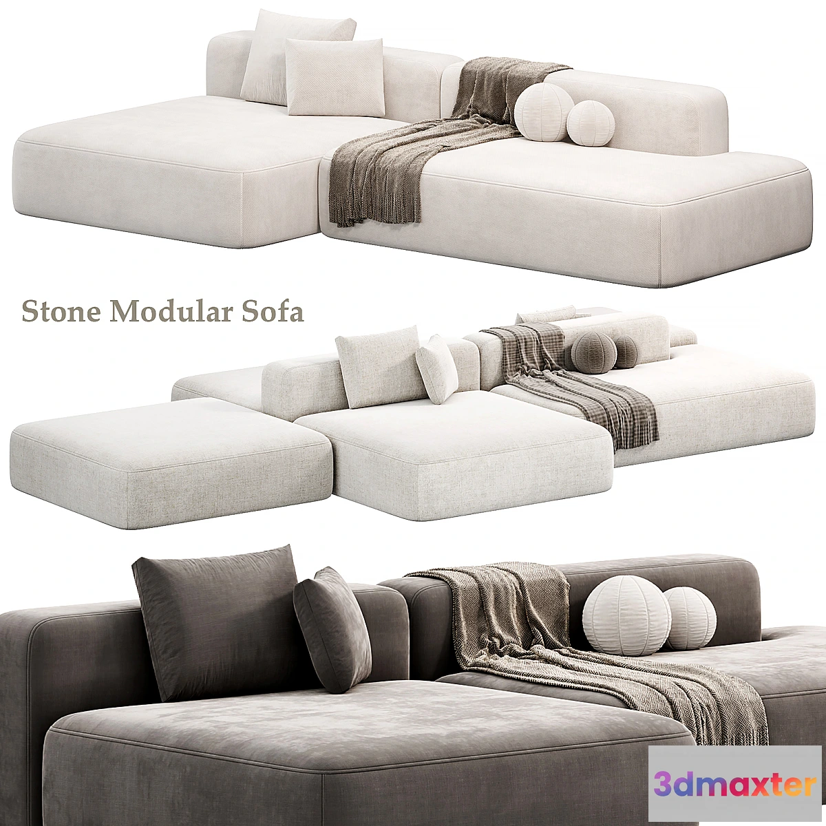 1313656 - Stone Modular Sofa by Tamamm 3D Max