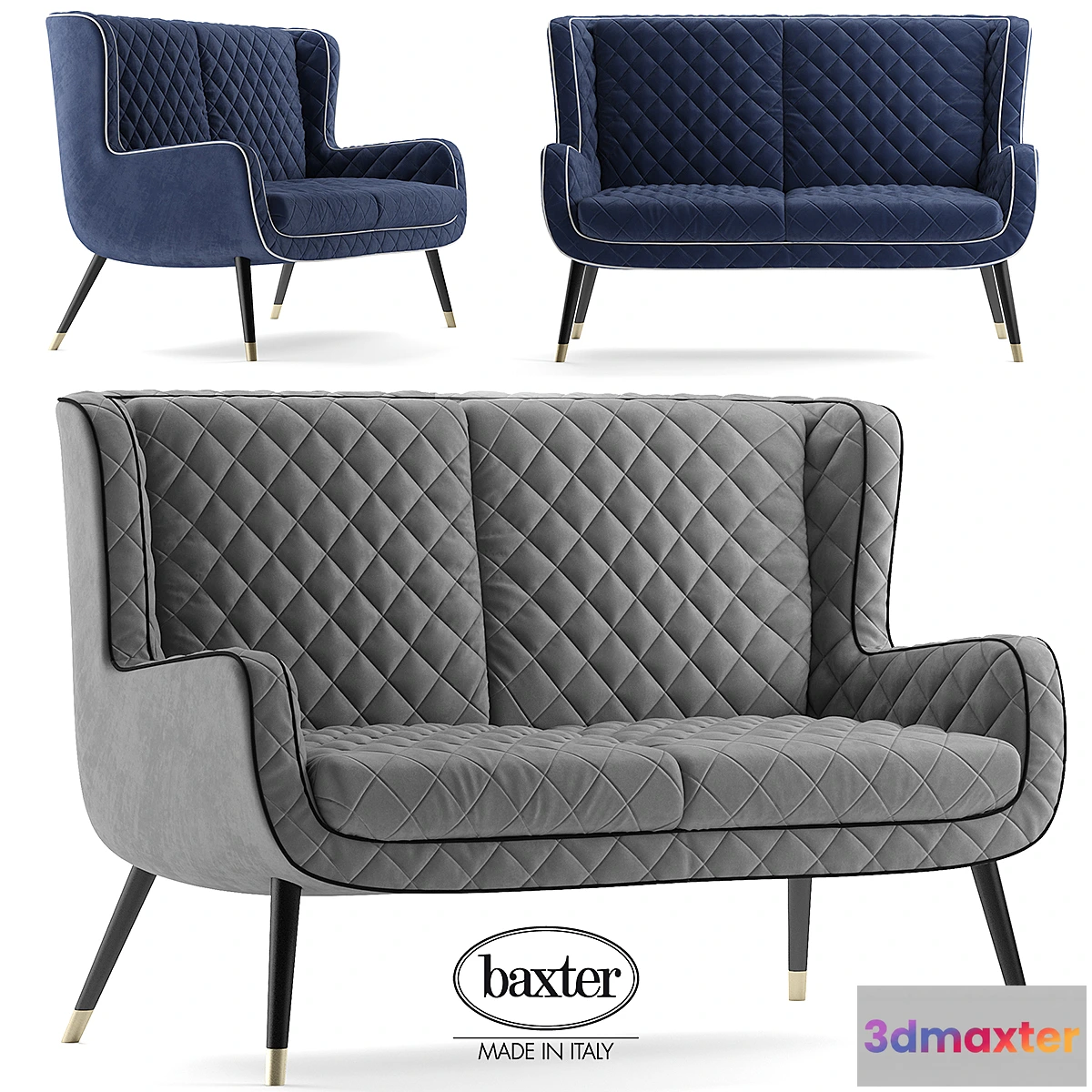 1315565 - Sofa baxter dolly 3D Max
