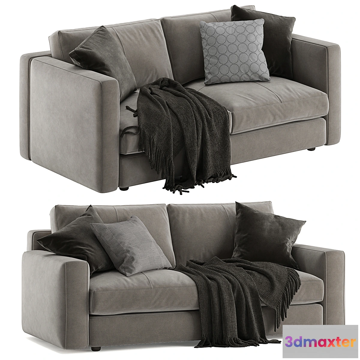 1316339 - Poltrona Frau Massimosistema sofa 2 seats 3D Max