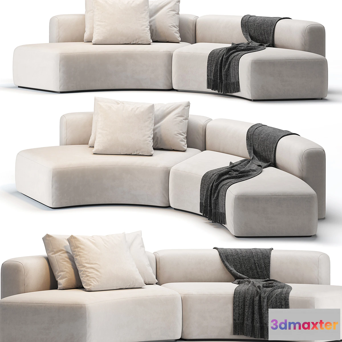 1316351 - Cozy Curve Sofa 3D Max