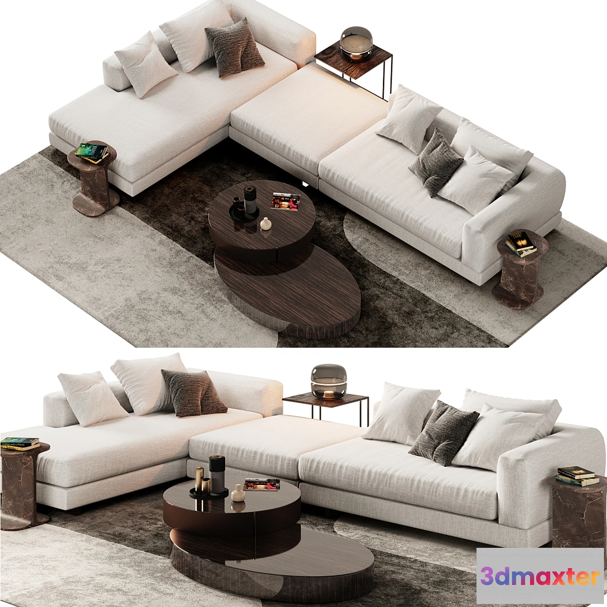 1318010 - Minotti Alexander Sofa Opcion B - No.2 3D Max