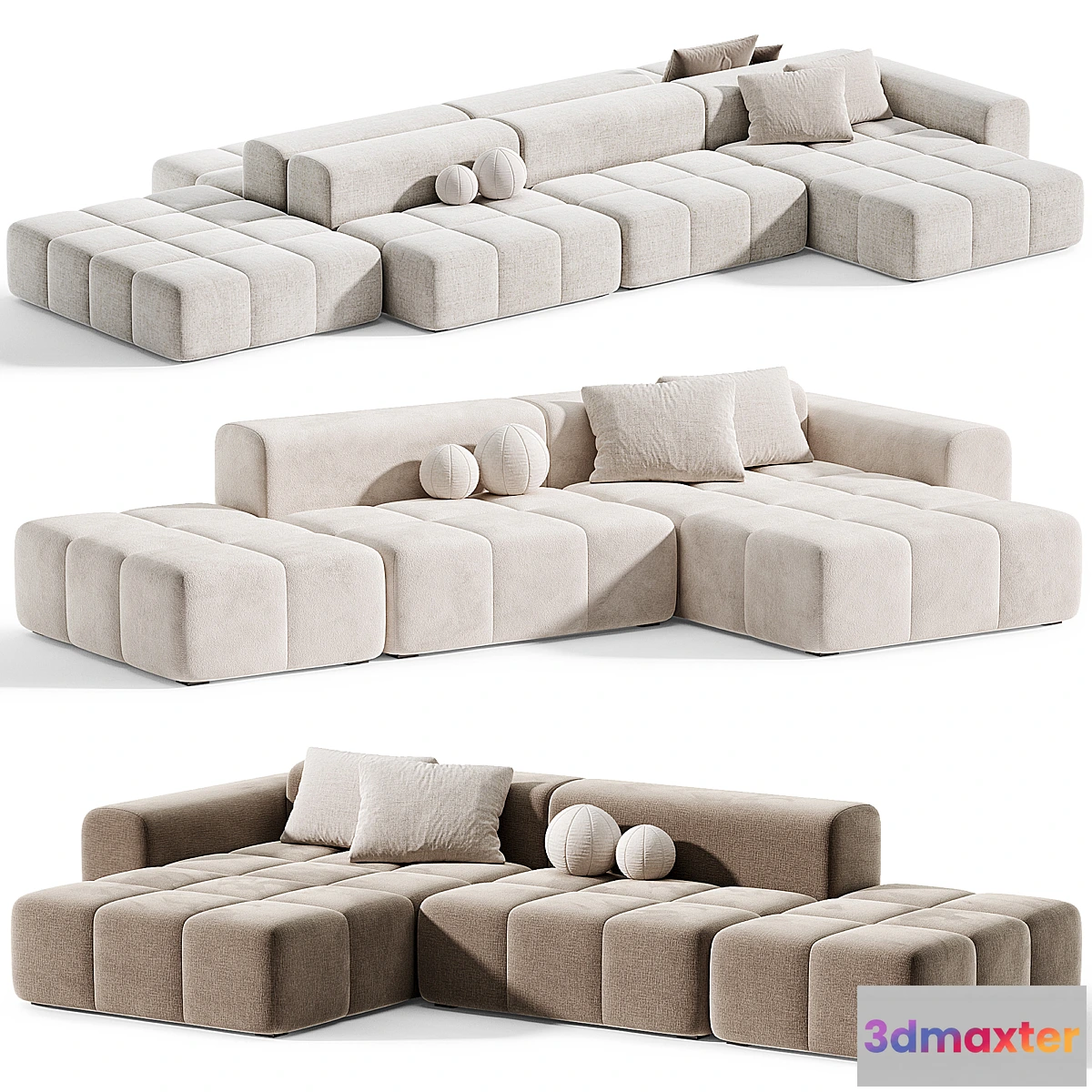1318601 - Modular sofa Verdon By Retehome - No.2 3D Max
