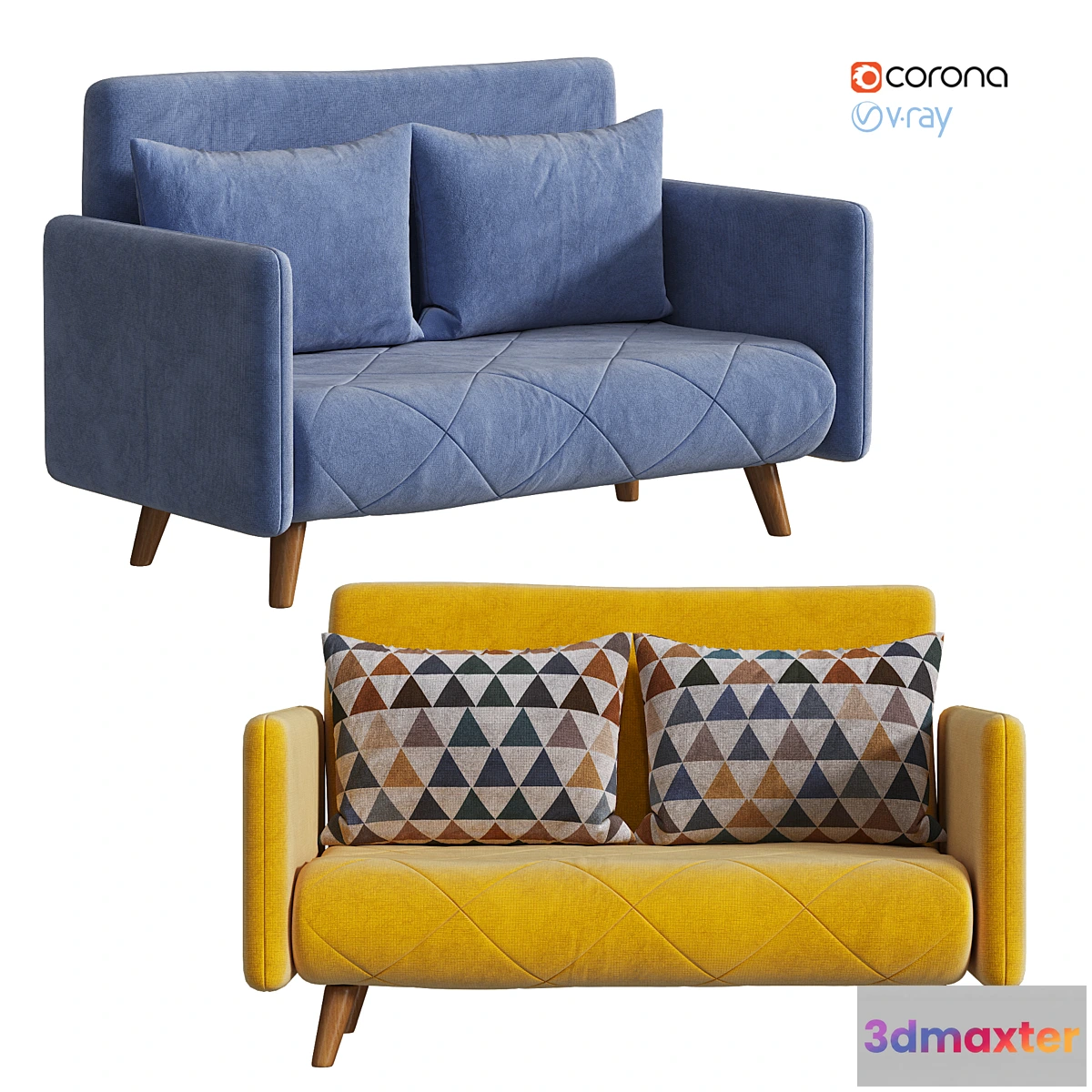 1318797 - Sofa IModern Cardiff 2 colors 3D Max