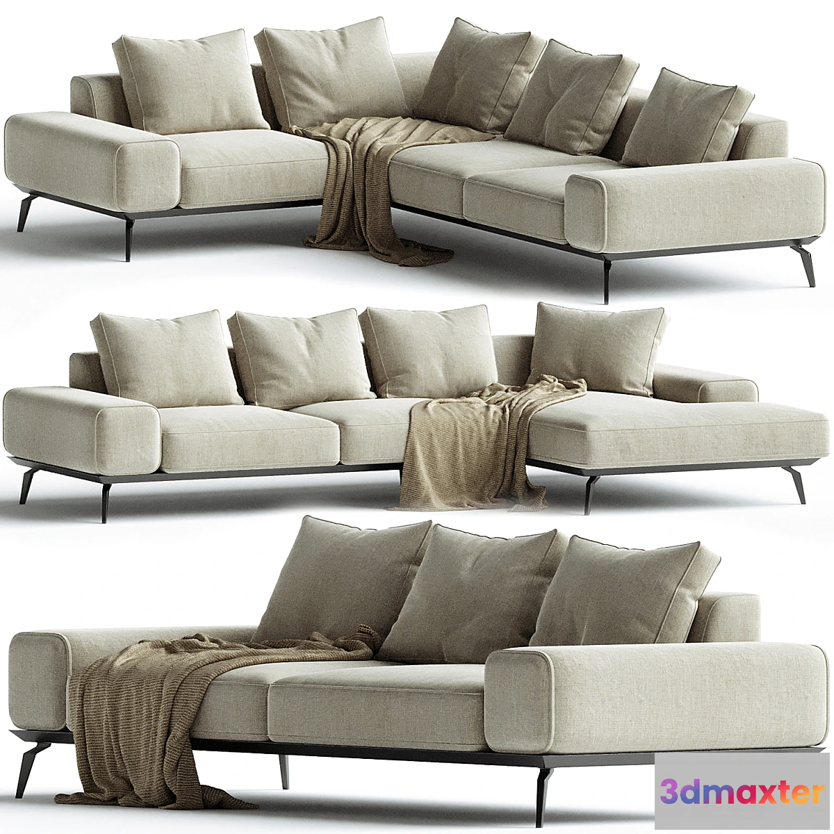 1319013 - LINDA Sofa Catalog Blanche - No.2 3D Max