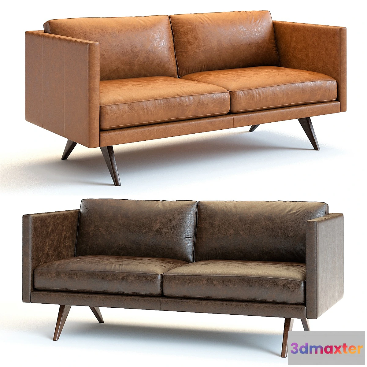1319301 - West Elm Brooklyn Leather Sofa 3D Max
