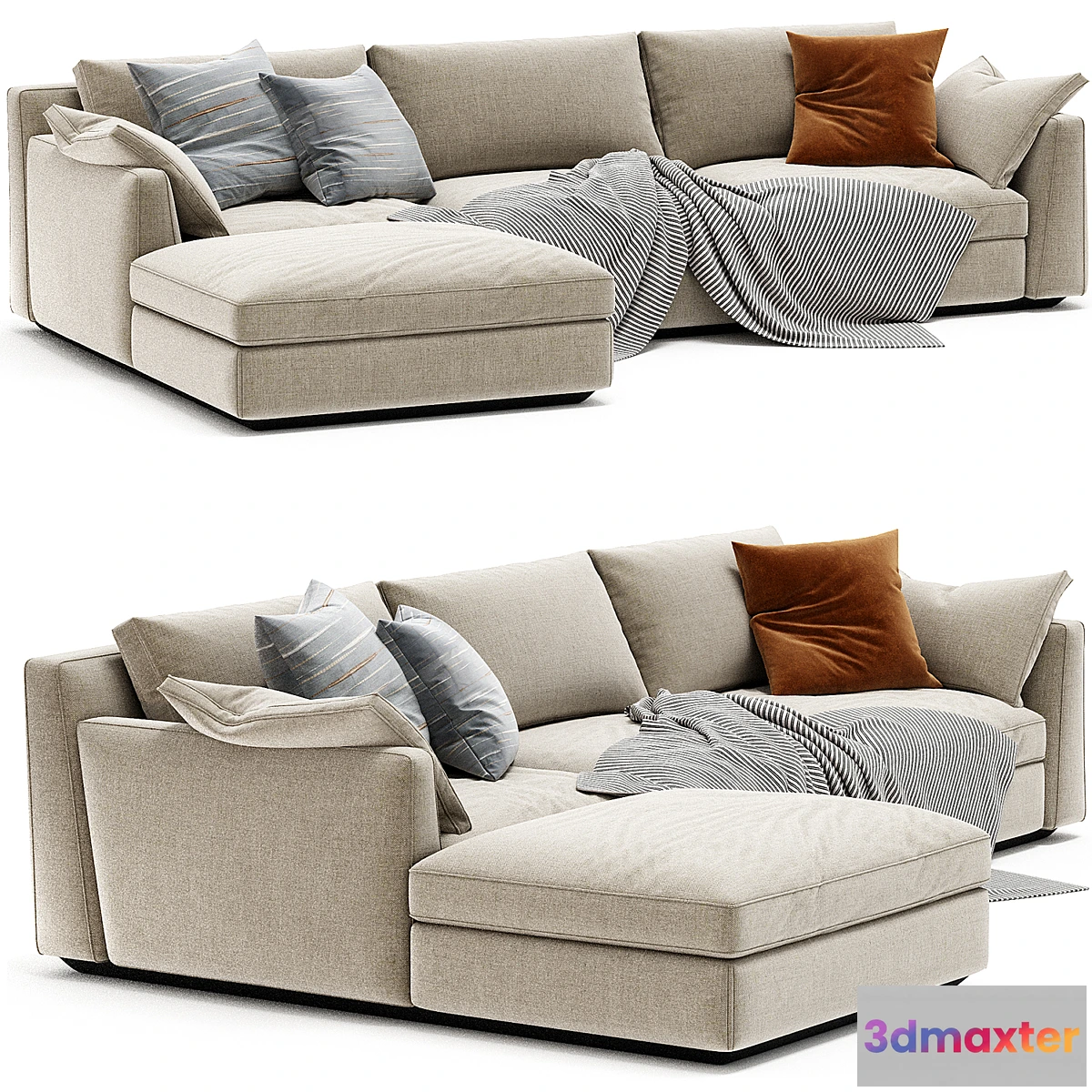 1319303 - Horm Ellington Chaise Longue Sofa - No.2 3D Max