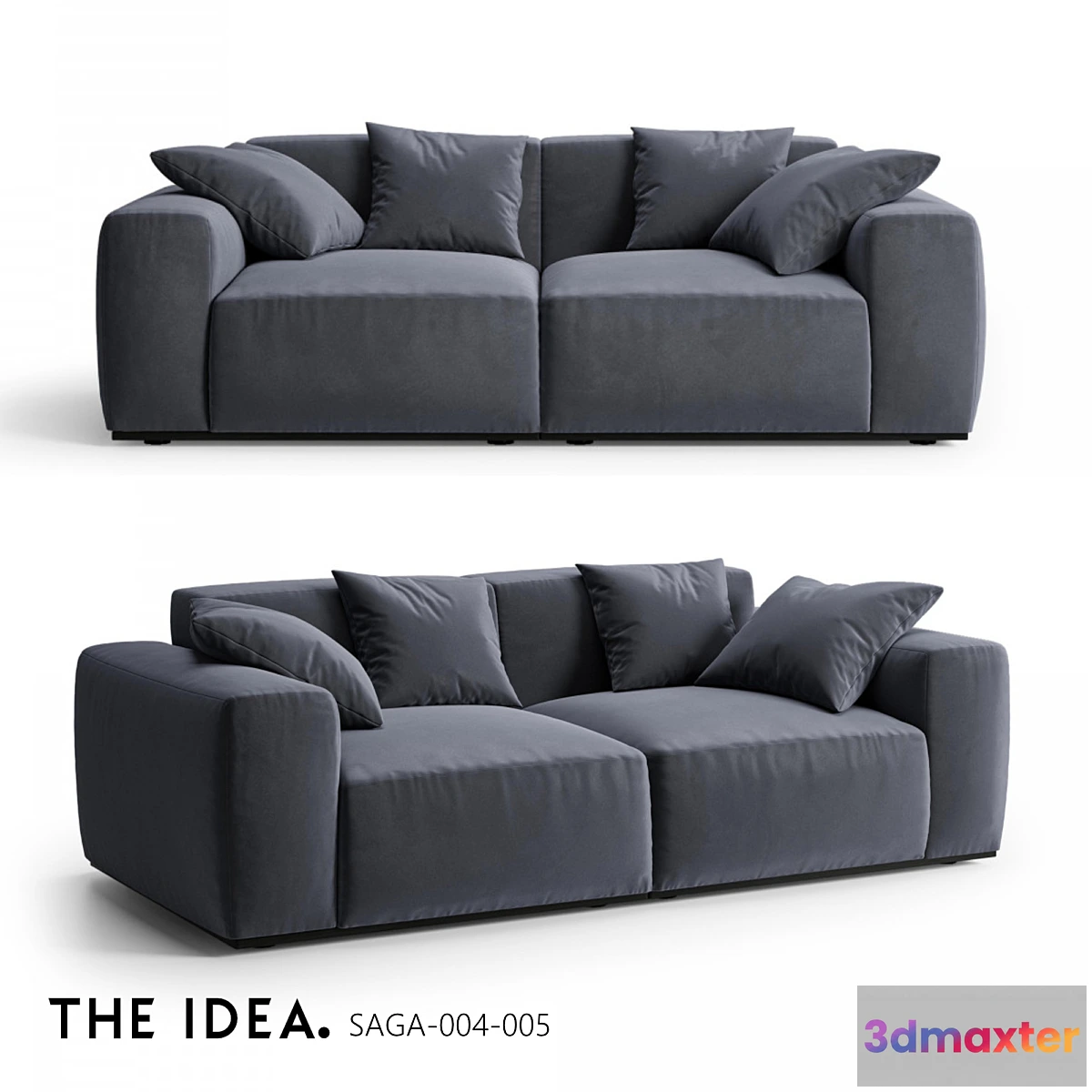 1319451 - OM THE-IDEA modular sofa SAGA 004-005 3D Max