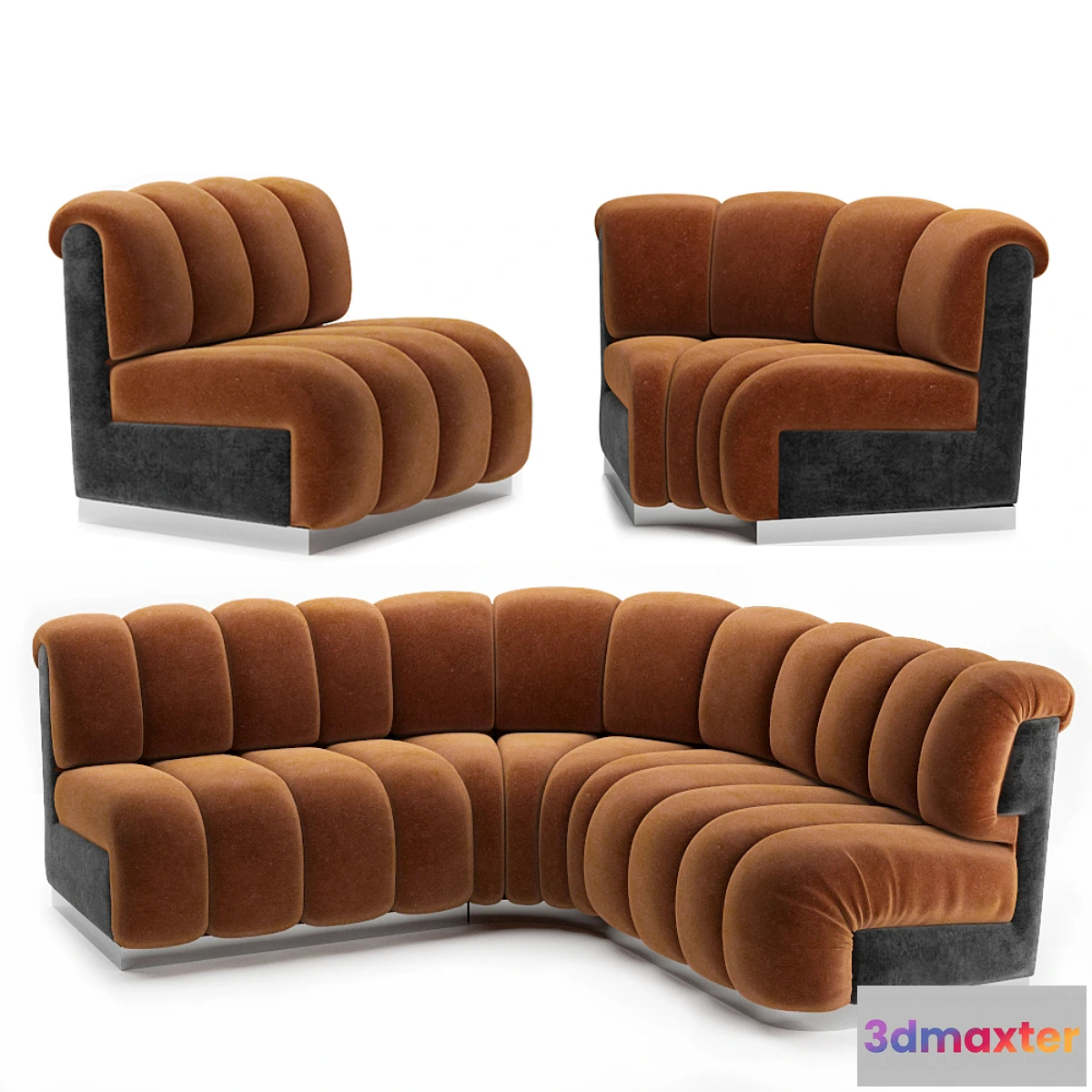 1320154 - Restaurant modular sofa 3D Max