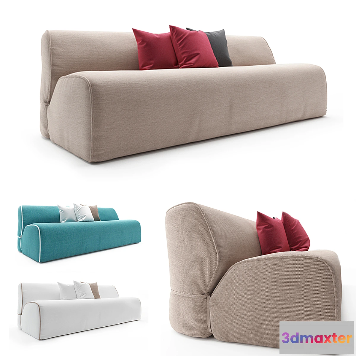 1320495 - Exteta Soft Sofa 3D Max