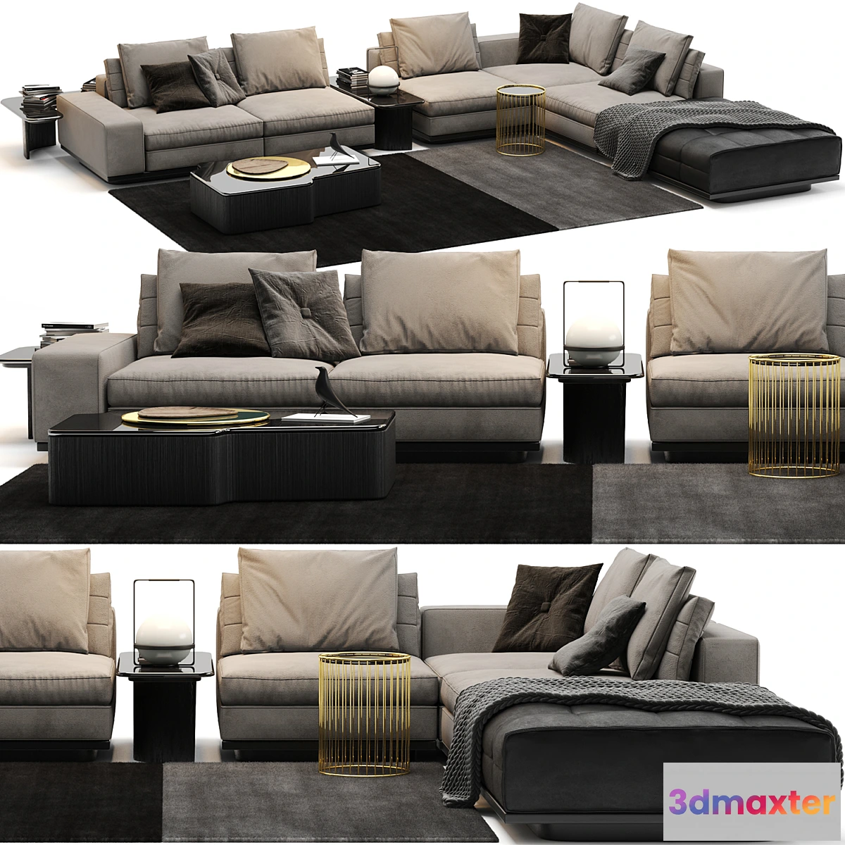 1320728 - Sofa Minotti Lawrence B 3D Max