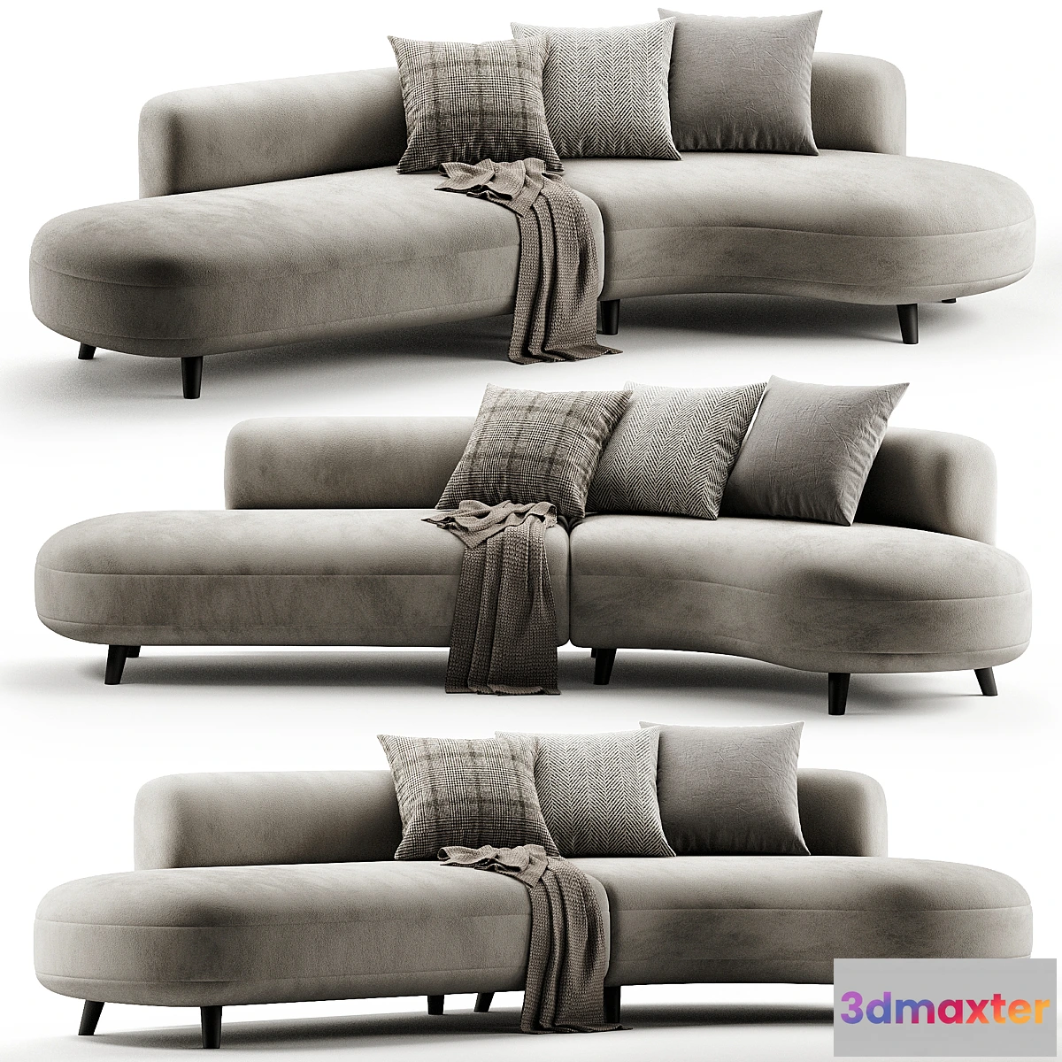 1322344 - Polyester corner sofa 3D Max