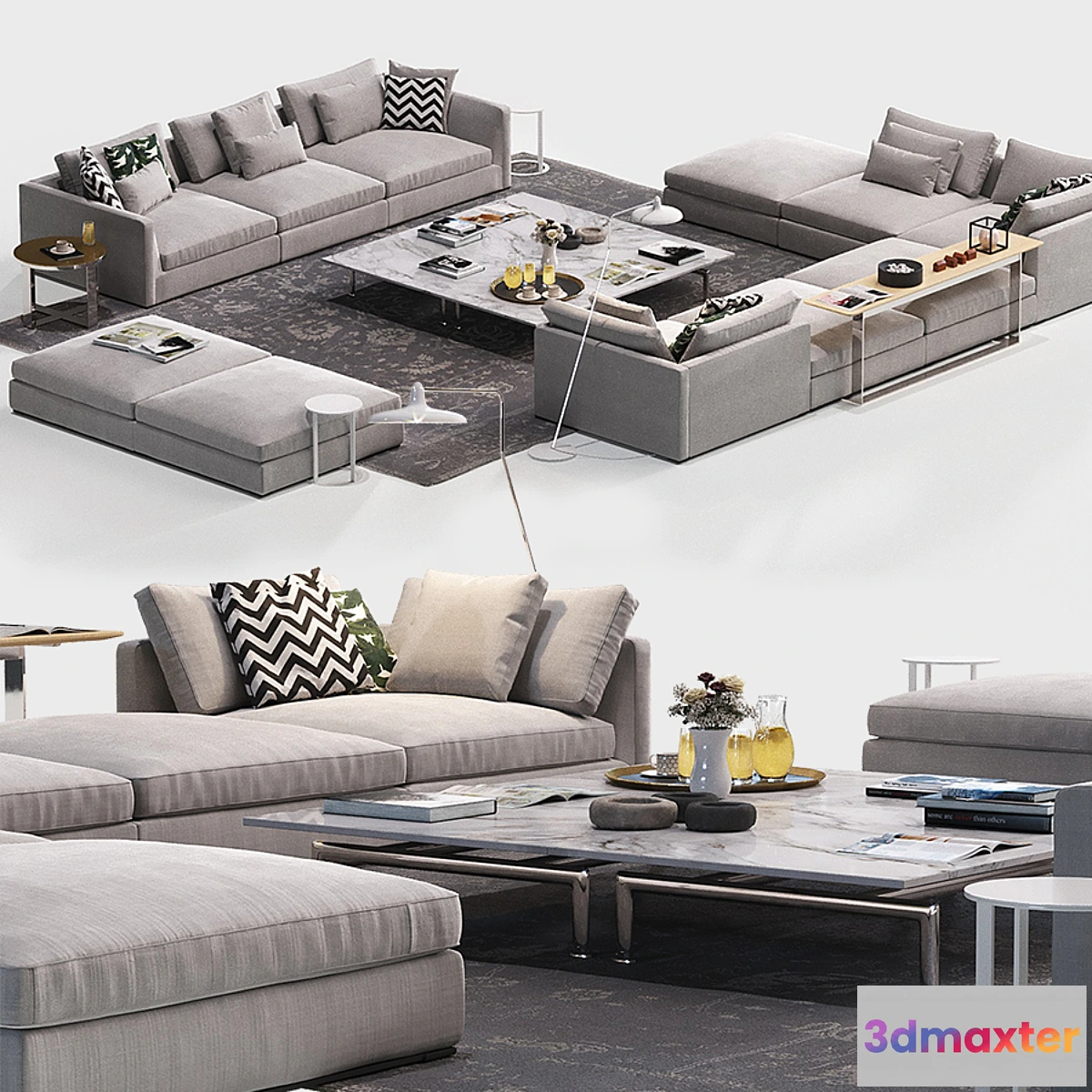 1322592 - B & B Italia Richard sofa 3D Max