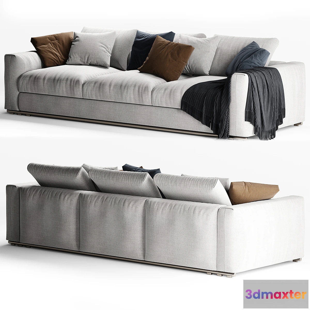 1323916 - Flexform Asolo 3 seater sofa 3D Max