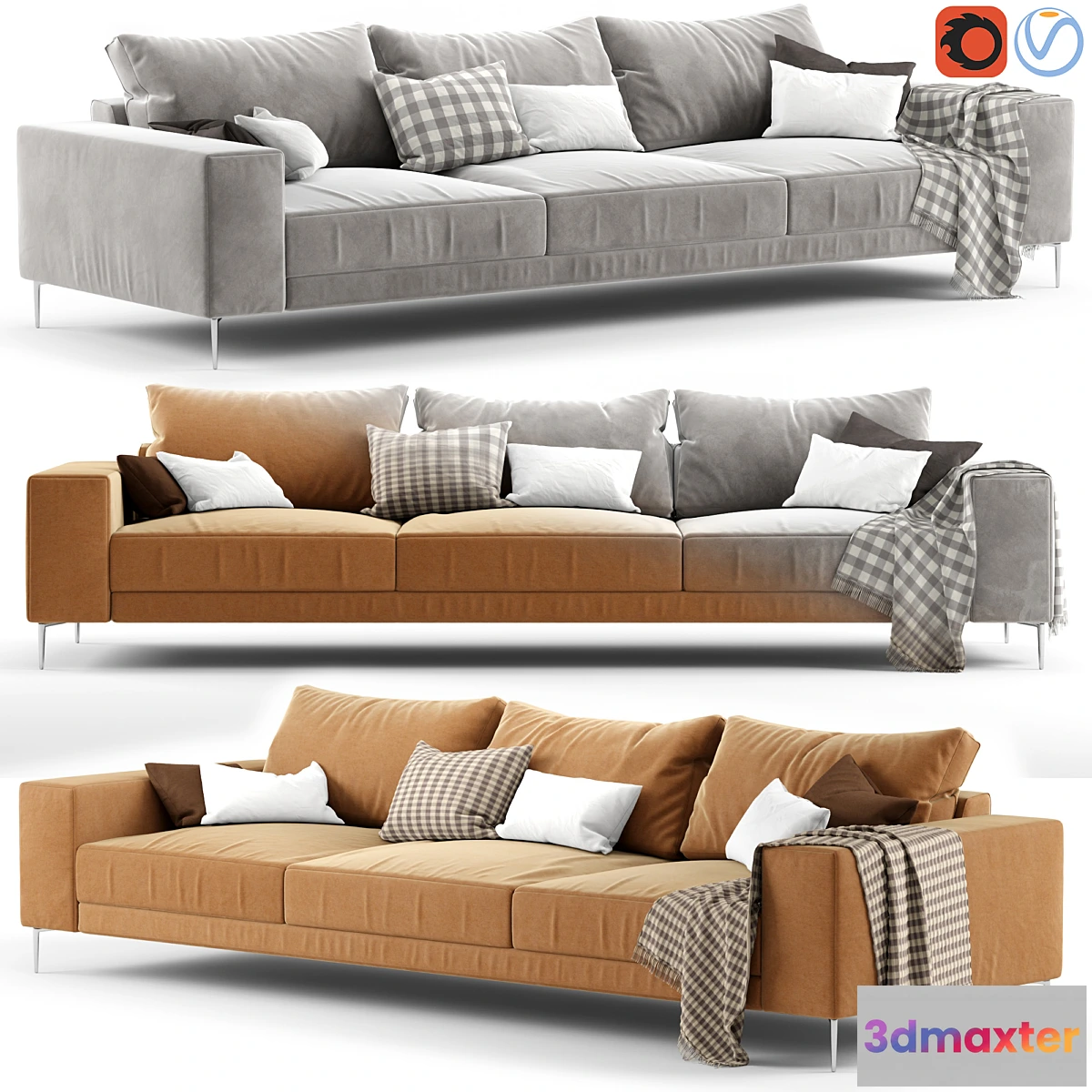 1324273 - Sofa Biba Salotti NICK 3D Max