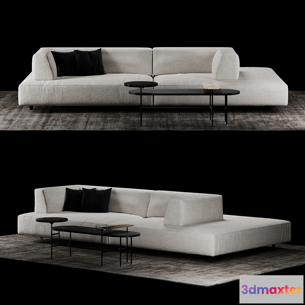 1325383 - Living Divani Metro 2 Sofa 3D Max