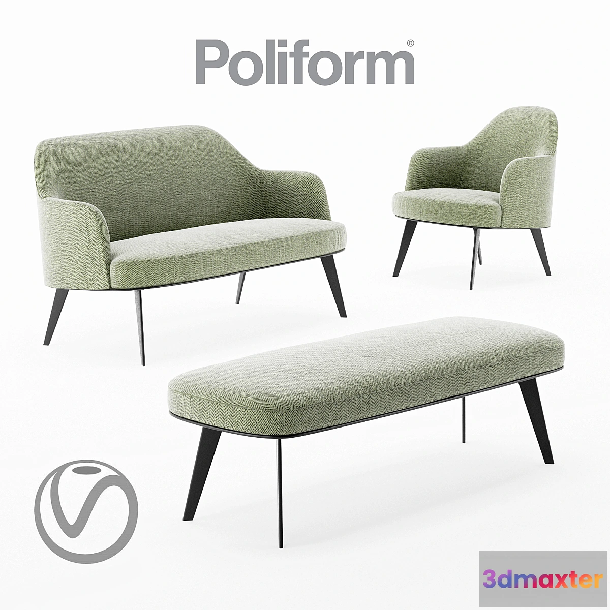 1325592 - Poliform Jane Collection 3D Max