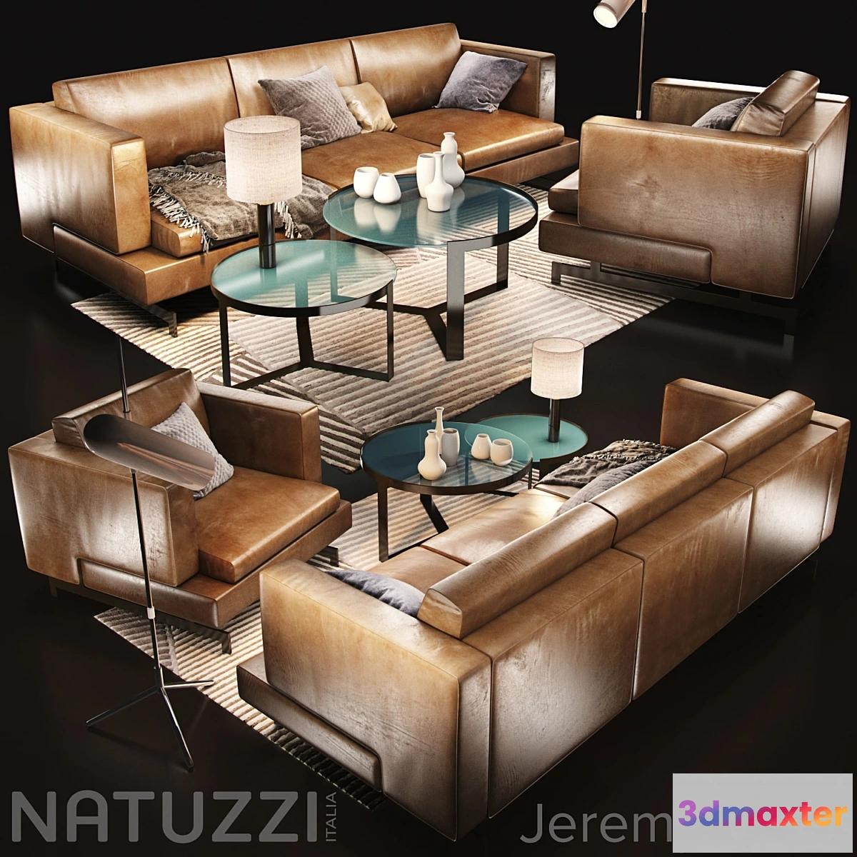 1325663 - Sofa Natuzzi Jeremy 2987 3D Max