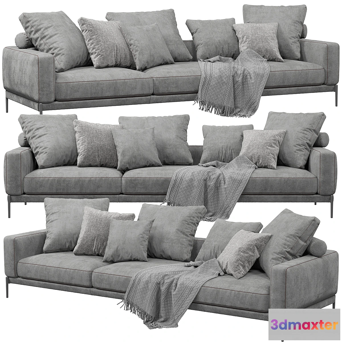 1326156 - sofa FLEXFORM Romeo 3D Max