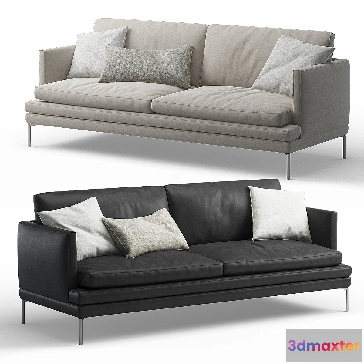 1326170 - Zanotta William 2-seater sofa 3D Max