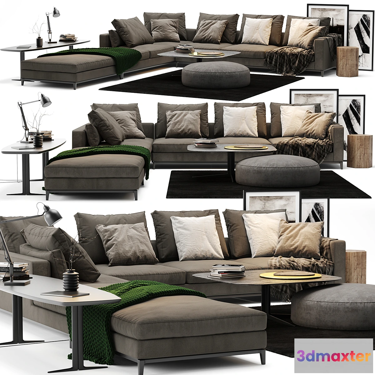 1326948 - Minotti - Andersen Sofa 3D Max