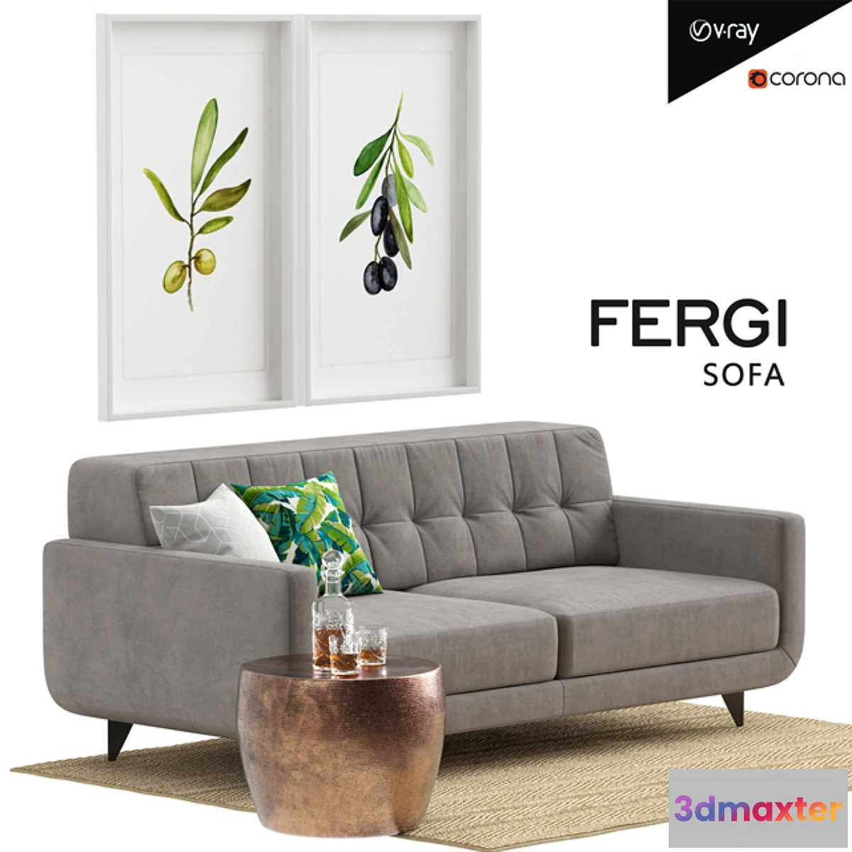 1327404 - FERGI Sofa 3D Max