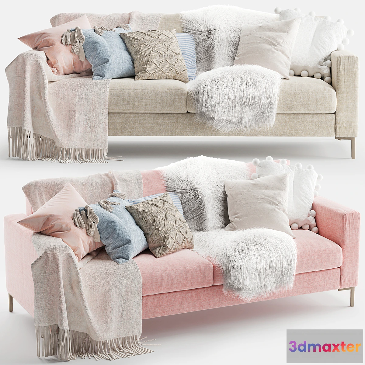 1327500 - Juno 3 Seater Sofa 3D Max