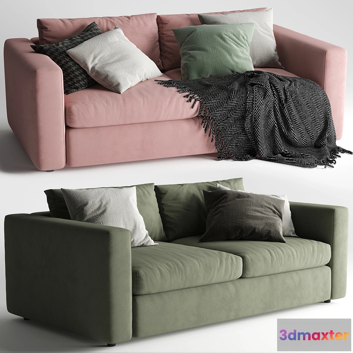 1327607 - Ikea Vimle Sofa 2 Seats 3D Max