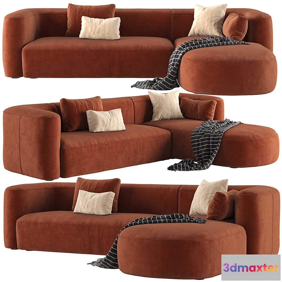 1328300 - Mellow Sectional Sofa by Acanva 3D Max