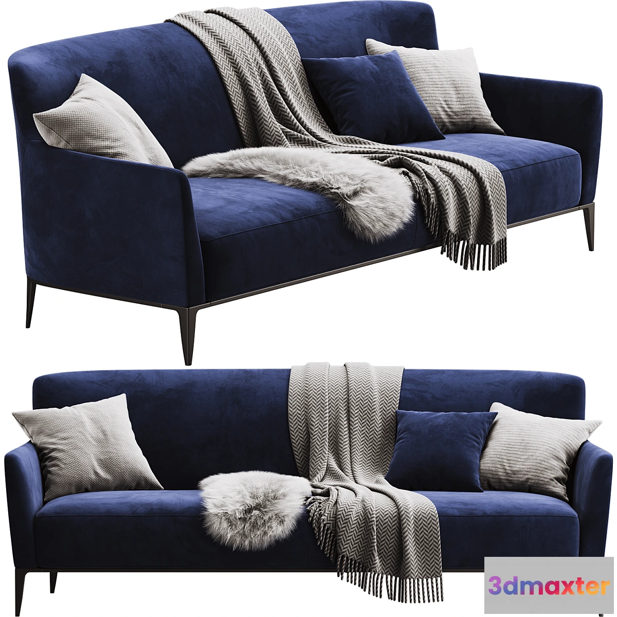 1328480 - Poliform Gentleman Sofa 220 cm 3D Max